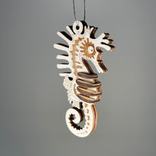 Load image into Gallery viewer, Seahorse Bauble - Handmade Ornament by Curious Rabbit ® - ModelBricks