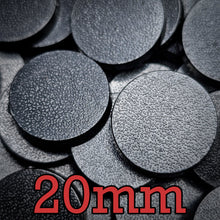 Load image into Gallery viewer, 20mm Round Plain Plastic Bases - ModelBricks