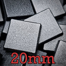 Load image into Gallery viewer, 20mm Square Plain Plastic Bases for Wargaming Miniatures - ModelBricks