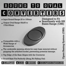 Load image into Gallery viewer, Round To Oval Bases Size Converters 3d Print Full Range - ModelBricks