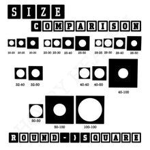 Load image into Gallery viewer, Round to Square Bases Shape and Size Converters 3d Print Full Range - ModelBricks