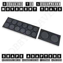 Load image into Gallery viewer, Round to Square Movement Trays Adapters for Tabletop Games - ModelBricks