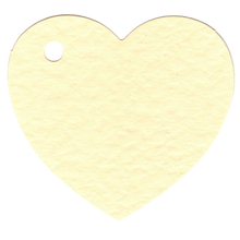 Load image into Gallery viewer, 100 Heart Shaped Gift Tags with White Satin Ribbon - 21 Colours, Birthday Xmas - ModelBricks