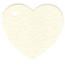 Load image into Gallery viewer, 100 Heart Shaped Gift Tags with White Satin Ribbon - 21 Colours, Birthday Xmas - ModelBricks