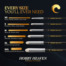 Load image into Gallery viewer, Hobby Heaven Dry Brushes – Model & Miniature Painting Brushes (Size XS–XXL) - ModelBricks