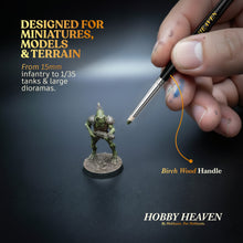 Load image into Gallery viewer, Hobby Heaven 6-Piece Dry Brush Set – XS to XXL Miniature Painting Brushes - ModelBricks
