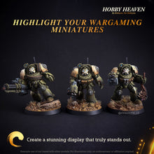 Load image into Gallery viewer, 40mm Round Bases | Plain Black Plastic Bases for Wargames| Miniature Wargaming Bases - ModelBricks