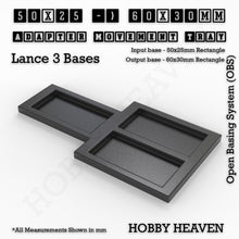 Load image into Gallery viewer, Square and Rectangle Movement Trays Adapters for Tabletop Games - ModelBricks