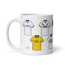 Load image into Gallery viewer, Leeds Retro Shirts Illustrated Handmade Ceramic Football Mug
