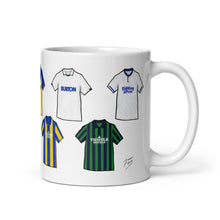 Load image into Gallery viewer, Leeds Retro Shirts Illustrated Handmade Ceramic Football Mug