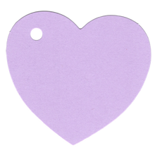 Load image into Gallery viewer, 100 Heart Shaped Gift Tags with White Satin Ribbon - 21 Colours, Birthday Xmas - ModelBricks