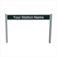 Load image into Gallery viewer, O Scale Pre-Coloured Single-Sided Personalised Post-Privatisation Era Station Name Board - ModelBricks