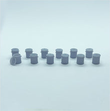 Load image into Gallery viewer, O Scale Ready to Paint Galvanised Metal Bin with Removable Lid - ModelBricks