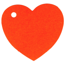 Load image into Gallery viewer, 100 Heart Shaped Gift Tags with White Satin Ribbon - 21 Colours, Birthday Xmas - ModelBricks