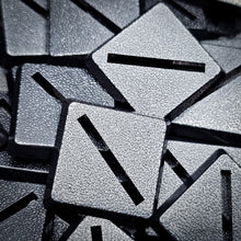Load image into Gallery viewer, 20mm Square Slotted Plastic Bases - ModelBricks