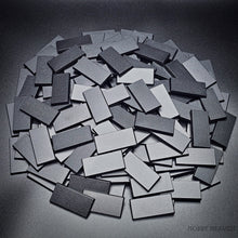 Load image into Gallery viewer, 50x25mm Rectangular Plain Plastic Bases - ModelBricks