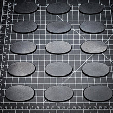 Load image into Gallery viewer, 60x35mm Oval Plain Plastic Bases - ModelBricks