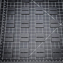 Load image into Gallery viewer, 30mm Square Parallel Slotted Plastic Bases - ModelBricks