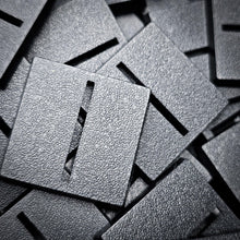 Load image into Gallery viewer, 30mm Square Parallel Slotted Plastic Bases - ModelBricks