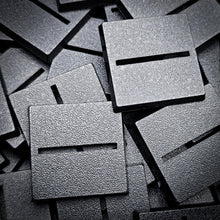 Load image into Gallery viewer, 30mm Square Parallel Slotted Plastic Bases - ModelBricks