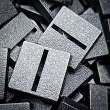 Load image into Gallery viewer, 20mm Square Parallel Slotted Plastic Bases - ModelBricks