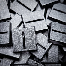 Load image into Gallery viewer, 20mm Square Parallel Slotted Plastic Bases - ModelBricks