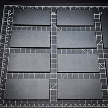 Load image into Gallery viewer, 100x50mm | 50x100mm Rectangular Plain Plastic Bases | Versatile Miniature Stands - ModelBricks