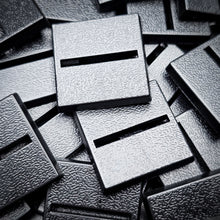 Load image into Gallery viewer, 25mm Square Parallel Slotted Plastic Bases - ModelBricks