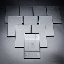 Load image into Gallery viewer, 100x60mm Rectangular Plain Plastic Bases - ModelBricks