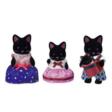 Load image into Gallery viewer, Sylvanian Families Midnight Cat Family