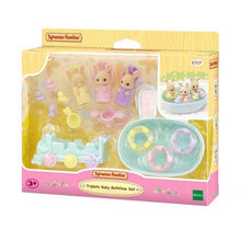 Load image into Gallery viewer, Sylvanian Families - Milk Rabbit Triplets Baby Bathtime Set