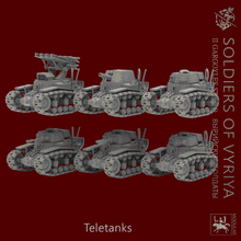 Load image into Gallery viewer, Soldiers of Vyriya Military TeleTanks | Set of 3