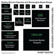 Load image into Gallery viewer, 60mm Round Flying Bases – Clear Plastic Stands for Sci-Fi & Fantasy Wargaming Miniatures - ModelBricks
