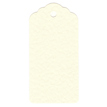 Load image into Gallery viewer, 100 Rectangle Scalloped Gift Tags with White Satin Ribbon - 21 Colours Christmas - ModelBricks