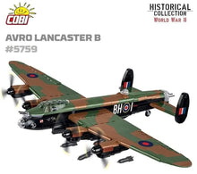 Load image into Gallery viewer, Avro Lancaster Bomber Mk. III brick plane model - COBI 5759 - 1643 bricks - ModelBricks