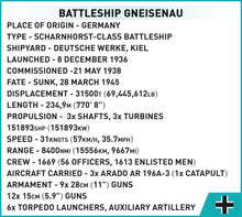 Load image into Gallery viewer, Battleship Gneisenau brick model - COBI 4835 - 2417 bricks - ModelBricks