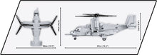 Load image into Gallery viewer, Bell Boeing V-22 Osprey tiltrotor brick model - COBI 5836 - 1090 bricks