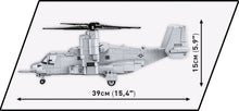 Load image into Gallery viewer, Bell Boeing V-22 Osprey tiltrotor brick model - COBI 5836 - 1090 bricks