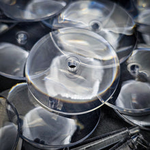 Load image into Gallery viewer, 32mm Round Flying Clear Plastic Base - ModelBricks