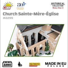 Load image into Gallery viewer, Church Sainte-Mere-Eglise brick model - COBI 2299 - 2280 bricks
