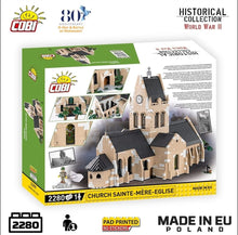 Load image into Gallery viewer, Church Sainte-Mere-Eglise brick model - COBI 2299 - 2280 bricks