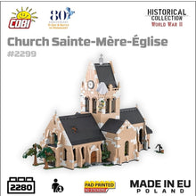 Load image into Gallery viewer, Church Sainte-Mere-Eglise brick model - COBI 2299 - 2280 bricks