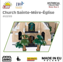 Load image into Gallery viewer, Church Sainte-Mere-Eglise brick model - COBI 2299 - 2280 bricks