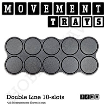 Load image into Gallery viewer, 28mm Movement Trays for Tabletop Games | Wargaming | Full Range - ModelBricks