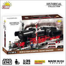 Load image into Gallery viewer, DRB Class 52 Steam Locomotive & Semaphore brick model - COBI 6287 - 2747 bricks