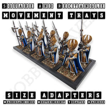 Load image into Gallery viewer, Square and Rectangle Movement Trays Adapters for Tabletop Games - ModelBricks