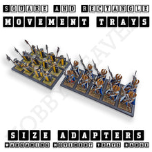 Load image into Gallery viewer, Square and Rectangle Movement Trays Adapters for Tabletop Games - ModelBricks