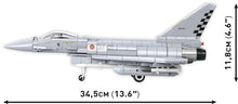 Load image into Gallery viewer, Eurofighter Typhoon (Italy) brick plane model - COBI 5849 - 642 bricks