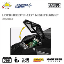 Load image into Gallery viewer, F-117 Nighthawk brick aircraft model - COBI 5903 - 798 bricks