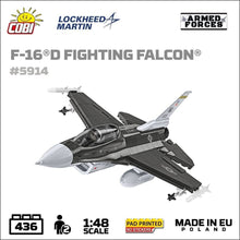 Load image into Gallery viewer, F-16D Fighting Falcon plane brick model - COBI 5914 - 438 bricks